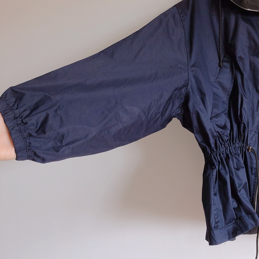 Rag & Bone Navy Raincoat Sz M - Picture 2 of 6